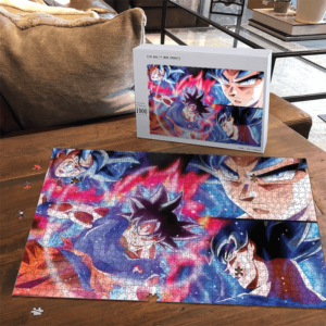 Dragon Ball Super Son Goku Ultra Instinct Colorful Landscape Puzzle