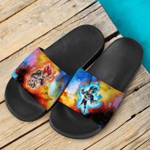 Dragon Ball Super Vegeta SSGSS Saiyan God Colorful Awesome Slide Sandals