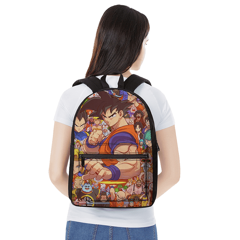 Dragon Ball Z Character Art Black 19-n Backpack