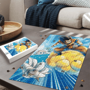 Dragon Ball Z Flying Goku And Piccolo Amazing Portrait Puzzle