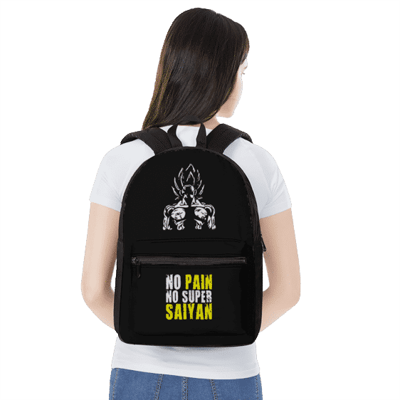 Dragon Ball Z No Pain No Super Saiyan Goku Workout Backpack