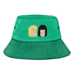 Android 17 and 18 Dragon Ball Z Mint Green Cool Bucket Hat
