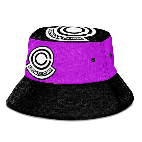 Capsule Corporation Dragon Ball Z Purple Black Bucket Hat