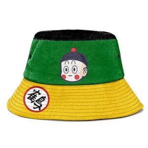 Chiaotzu DBZ Green Yellow and Black Cute Bucket Hat