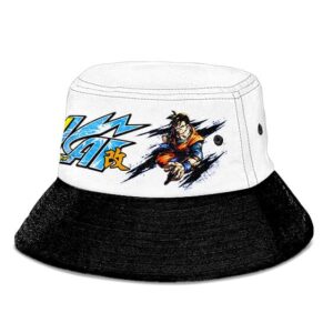 DBZ Kai Future Son Gohan White and Black Powerful Bucket Hat
