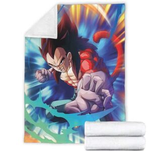 DBZ Vegeta Super Saiyan 4 Striking Pose Fantastic Blanket