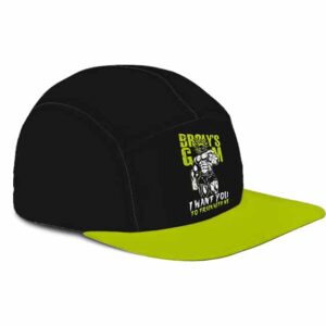 Dragon Ball Legendary Broly Train With Me Neon Green Camper Cap