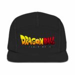 Dragon Ball Logo Minimalist Black Awesome Five Panel Cap
