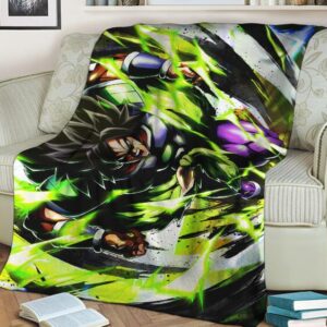 Dragon Ball Super Broly Base Form Awesome Throw Blanket