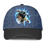 Dragon Ball Super Gogeta Base Form Dope Art Denim Dad Hat