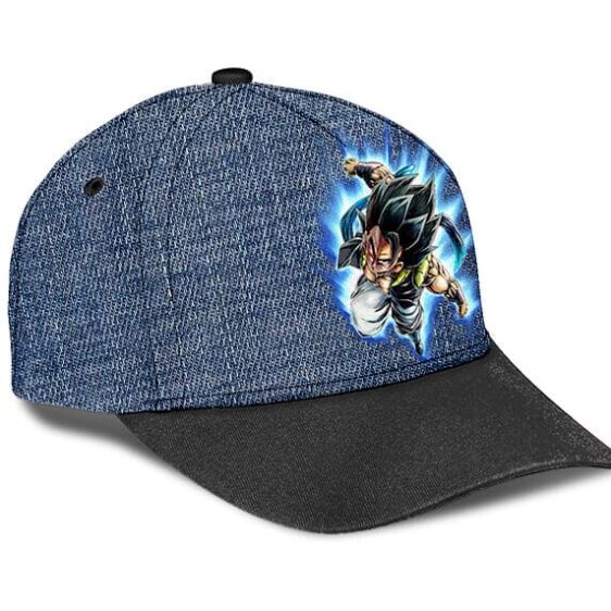 Dragon Ball Super Gogeta Base Form Dope Art Denim Dad Hat