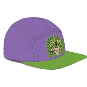Dragon Ball Super Legendary Broly Flat Design Purple Green Camper Hat