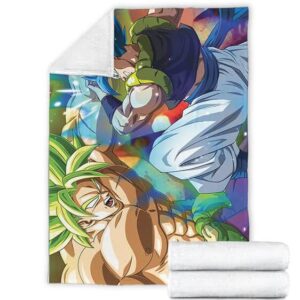 SEP172923 - DBZ SS3 GOKU & SS2 VEGETA SUBLIMATION THROW BLANKET - Previews  World