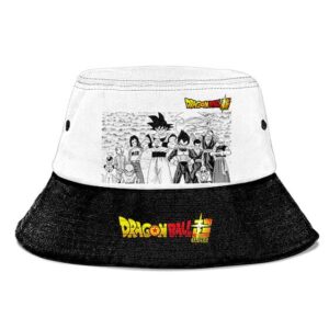 Dragon Ball Super Z-Fighters Black White Powerful Bucket Hat