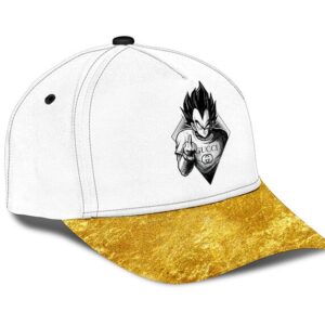 Dragon Ball Vegeta Middle Finger Gucci Gold Dope Dad Baseball Hat