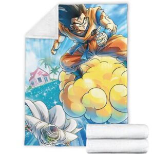 Dragon Ball Z Flying Goku And Piccolo Amazing Fleece Blanket