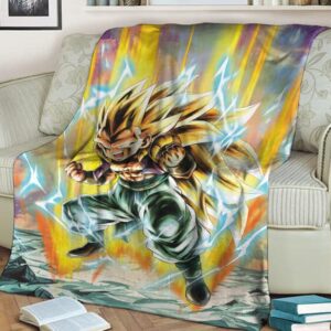 Dragon Ball Z Gotenks Super Saiyan 3 Dope Cozy Blanket