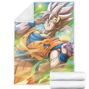 Dragon Ball Z Kakarot Super Saiyan 2 Colorful Blanket