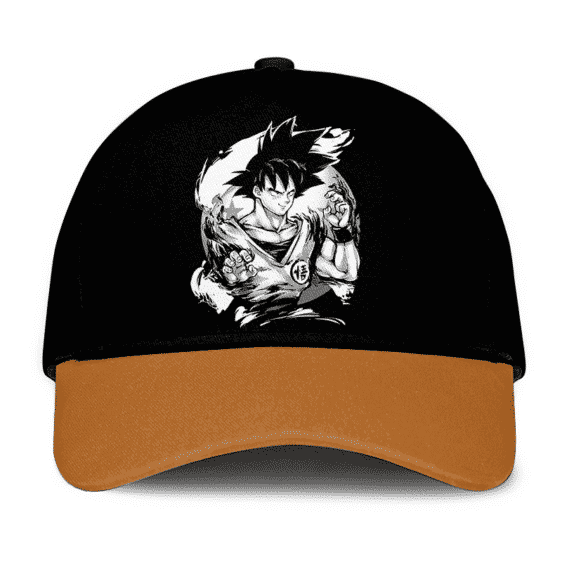 Dragon Ball Z Son Goku Base Form Dope Black Brown Baseball Cap