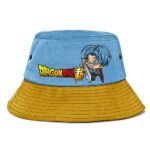 Future Trunks Dragon Ball Super Denim Blue Gold Bucket Hat