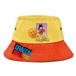 Goku with Kinton Cloud Dragon Ball Yellow Orange Bucket Hat