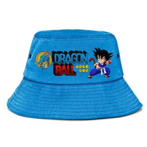 Kid Goku Dragon Ball Light Blue Cool and Awesome Bucket Hat