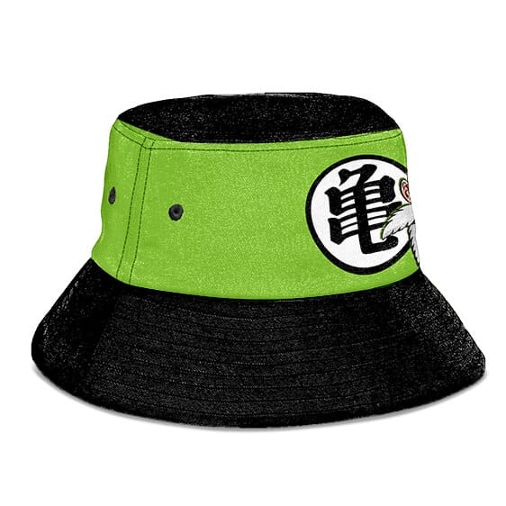 Master Roshi Symbol Dragon Ball Z Green Black Bucket Hat