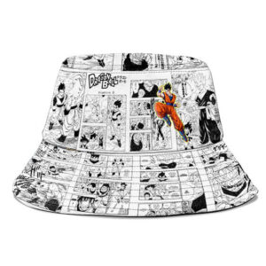 Mystical Son Gohan Manga Strip Cool and Powerul Bucket Hat