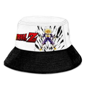 SSJ Ascended Trunks Dragon Ball Z White and Black Bucket Hat
