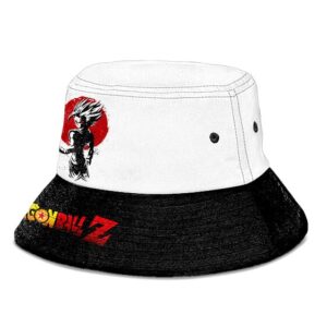 SSJ2 Gohan Dragon Ball Z Black and White Powerful Bucket Hat
