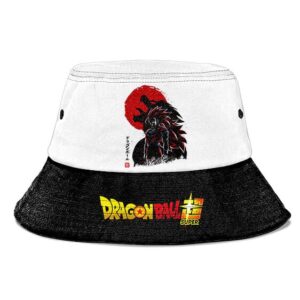 SSJ3 Goku Ohuzaru Dragon Ball Super B & W Awesome Bucket Hat