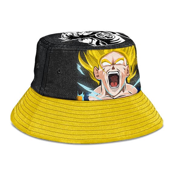 Super Saiyan Son Goku Black and Gold Awesome Bucket Hat