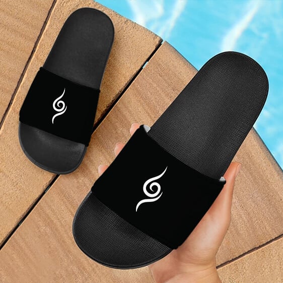 Anbu Black Ops Logo Minimalist Black Slide Sandals