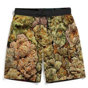Assorted Collection Of Wonderful Weed Dope Men's Beach Shorts