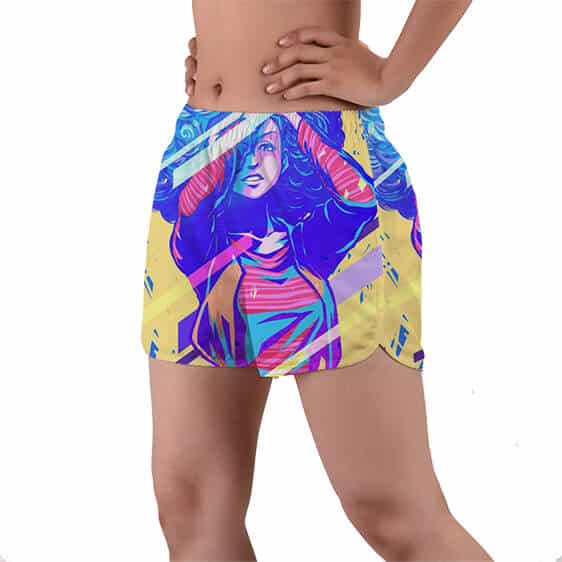 Awesome Bulma Afro Hairstyle Dragon Ball Z Women's Swim Shorts