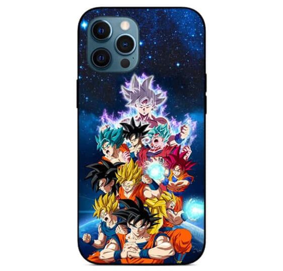 DBZ Majestic Son Goku Ultra Instinct All Forms Awesome iPhone 12 Max Pro Case