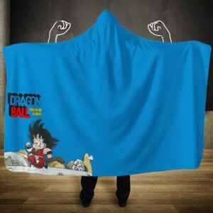 Dragon Ball Classics Young Goku Charging Off Hooded Blanket