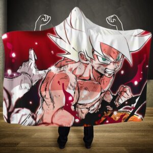 Dragon Ball Frieza Pov Legendary Saiyan Beat Up Hooded Blanket