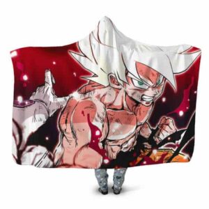 Dragon Ball Frieza Pov Legendary Saiyan Beat Up Hooded Blanket