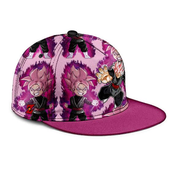 Dragon Ball Goku Black Super Saiyan Rose Pink Dope Snapback Cap