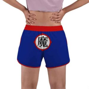 Dragon Ball King Piccolo Kanji Symbol Women's Beach Shorts