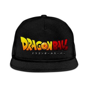 Dragon Ball Logo Minimalist Black Awesome Snapback Cap