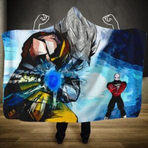 Dragon Ball Super Art Ultra Instinct Kamehameha Hooded Blanket