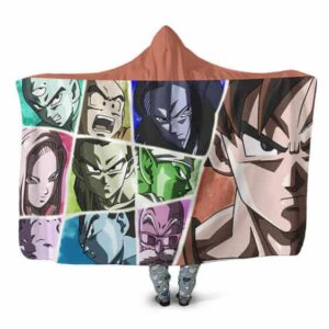 Dragon Ball Super Cool Assortment Of Characters Hooded Blanket