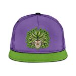Dragon Ball Super Legendary Broly Flat Design Purple Green Snapback Hat