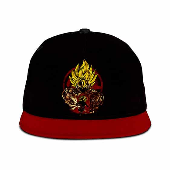 Dragon Ball Super Son Goku SSJ2 Cool Artwork Red Black Snapback Hat