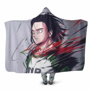 Dragon Ball Super The Sacrifice Of Android 17 Hooded Blanket