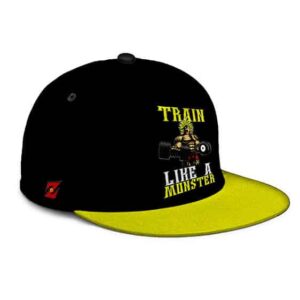 Dragon Ball Z Broly Train Like A Monster Black Yellow Cool Snapback Hat