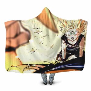 Dragon Ball Z Cell Saga Goku's Farewell POV Hooded Blanket