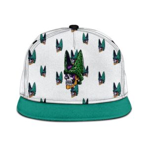 Dragon Ball Z Cell Skull Vectorized With Cell Junior Amazing Snapback